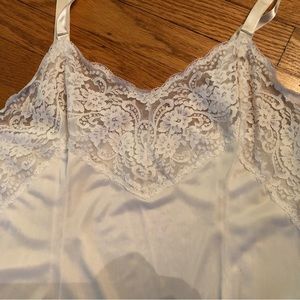 Vintage white nylon slip Wonder Maid 38